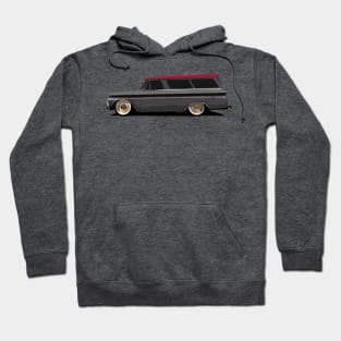 1965 Chevy Suburban Carryall - stylized Hoodie